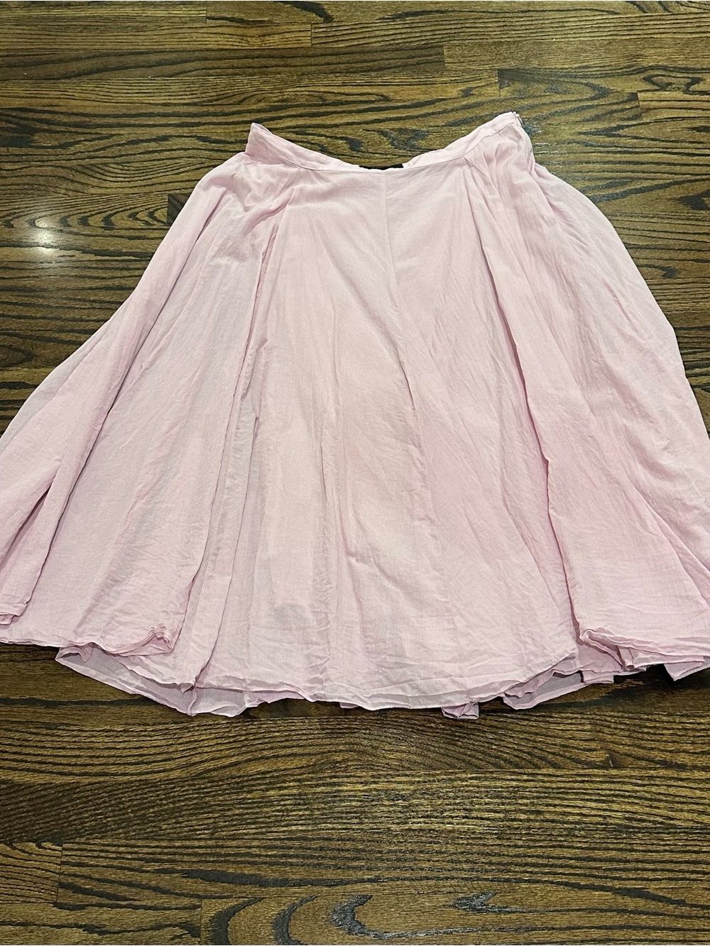 Zara Woman ZW
Collection Flared Cotton Midi Skirt in Pink
